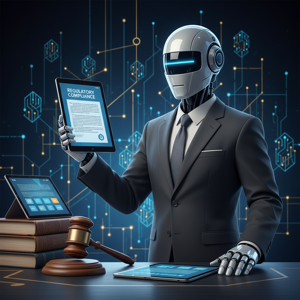 AI agent in regulatory compliance framework with blockchain and legal documents